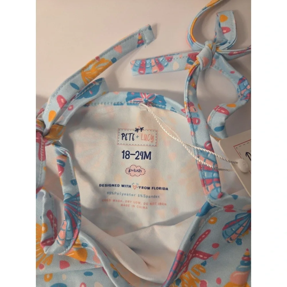Pete & Lucy Neon Tide Infant Romper Size 12-18m